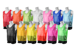 KwikGoal Deluxe Scrimmage Best, neuf couleurs, 100% Nylon Mesh