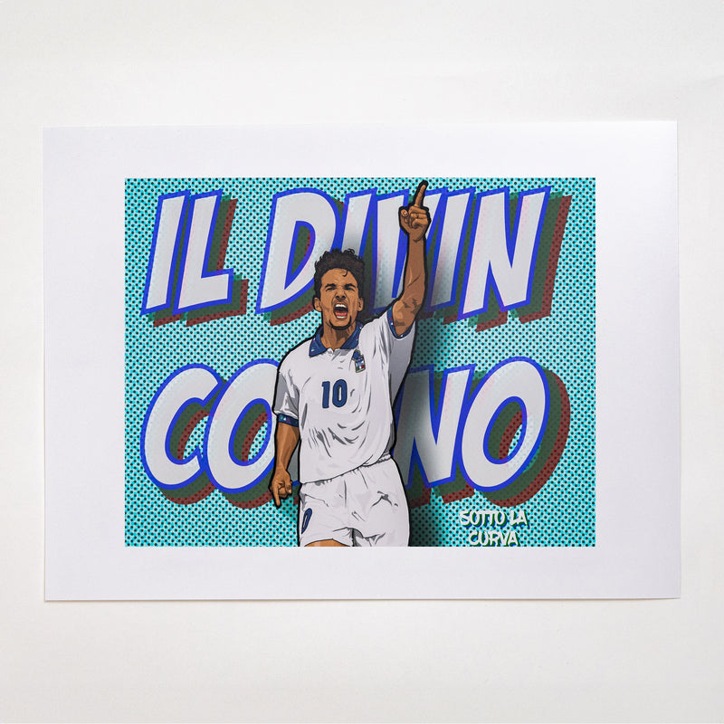 Poster Onze Mondial - Roberto Baggio à La Juventus Turin