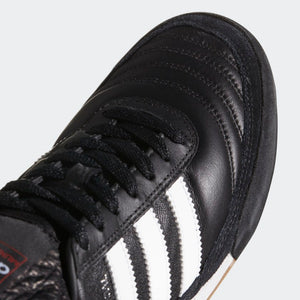 Aerial view of the adidas mundial goal indoor soccer shoe