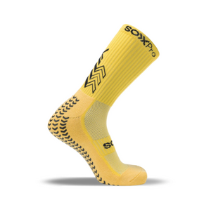 Side view picture of the grip crew socks from the Italian brand SOXPro