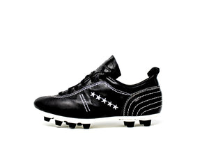 Akuna Cinquestelle Colibri Special Edition FG Soccer Cleats, Calf Leather, 12 Conical Studs, Side View