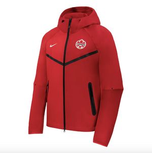 Canada Soccer Nike Tech Woven Full-Zip Hooded Jacket - Red