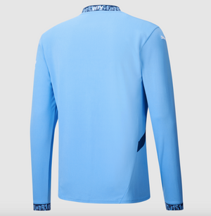 Manchester City Home Long Sleeve Soccer Jersey 24/25 - Adult