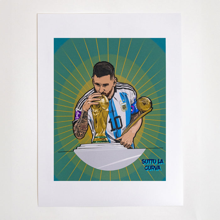 Messi Argentina WC Winner Poster