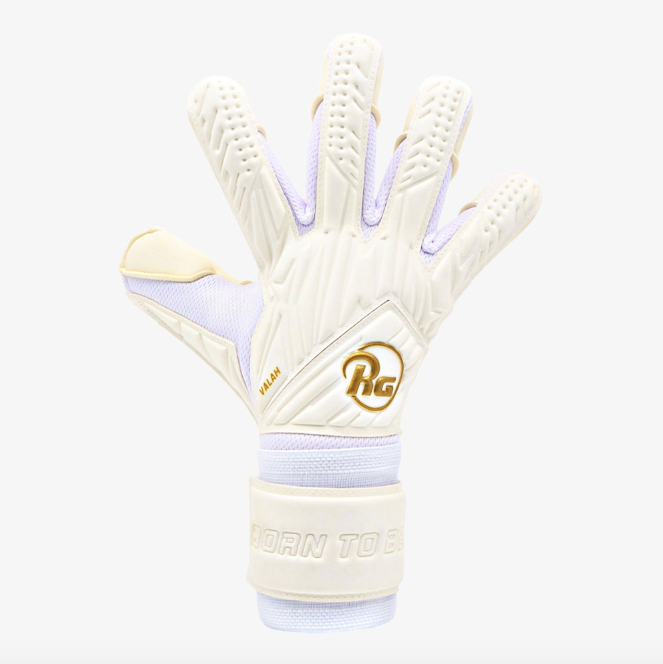 RG Valah Goalkeeper Glove- White/Gold