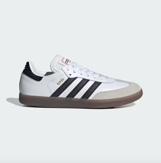 Adidas Samba Classic Indoor Soccer Shoe - White