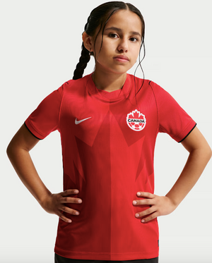 KIDS Canada Soccer Nike 2026 Youth Home Stadium Replica Jersey - Red