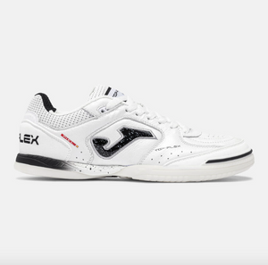 Joma Top Flex 26 Indoor Soccer Futsal Shoe - White/Black