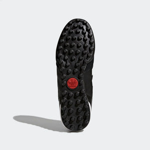 Adidas Mundial Team Turf Black Soccer Cleat, Leather Upper, Rubber Studs, Side View