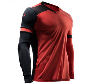 Storelli ExoShield Gladiator Goalkeeper Jersey, Long Sleeve, Coral Red