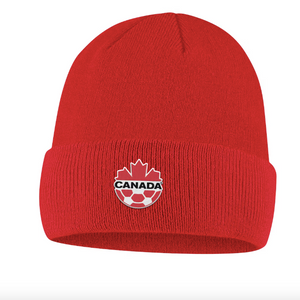 Men's Nike Red Canada Soccer Primary Logo Cuffed Knit Hat