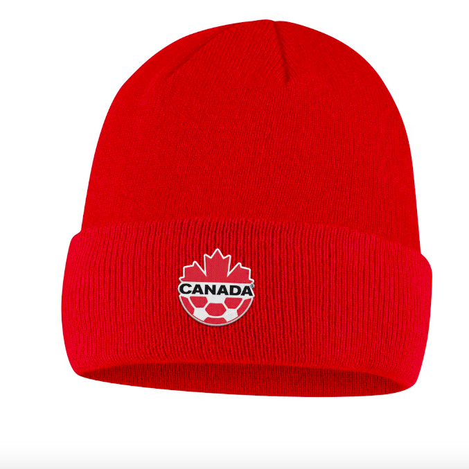 Men's Nike Red Canada Soccer Primary Logo Cuffed Knit Hat