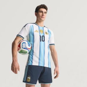 Argentina 26 Home Messi Authentic Jersey