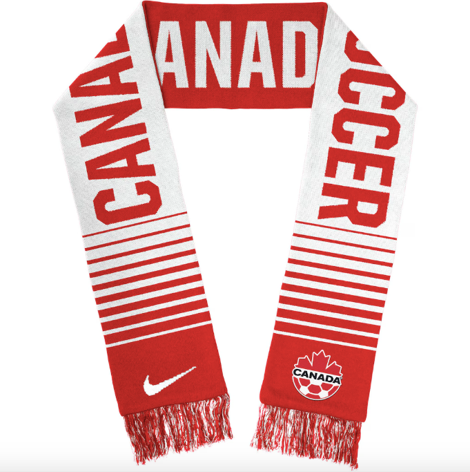 Nike Red/White Canada Soccer Jacquard - Scarf