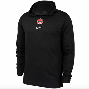 Nike Canada Soccer Hooded Player Top - Black