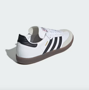 Adidas Samba Classic Indoor Soccer Shoe - White