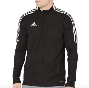 Men's Adidas Tiro21 Track Jacket - Black/White