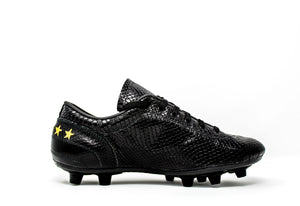 Akuna Cinquestelle Cobra FG Soccer Cleats, K-Leather, 12 Conical Studs, Side View