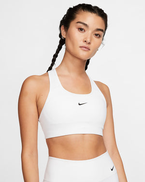 Nike Swoosh Women's Sports Bra - White