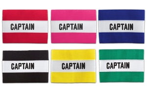 KwikGoal Captain Arm Band In Red, Pink, Blue, Black, Yellow and Green