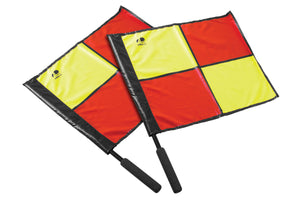 KwikGoal Premier Corner Flags, Red and Yellow Panels, Foam Handle